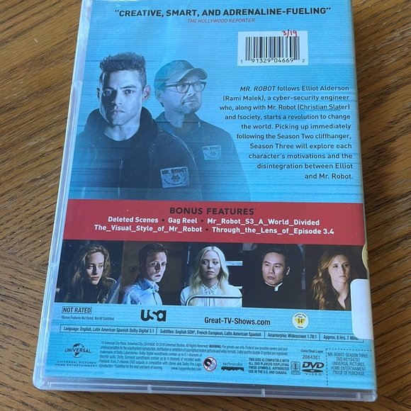 Mr. Robot Season _3.0 DVD Set - Picture 2 of 2
